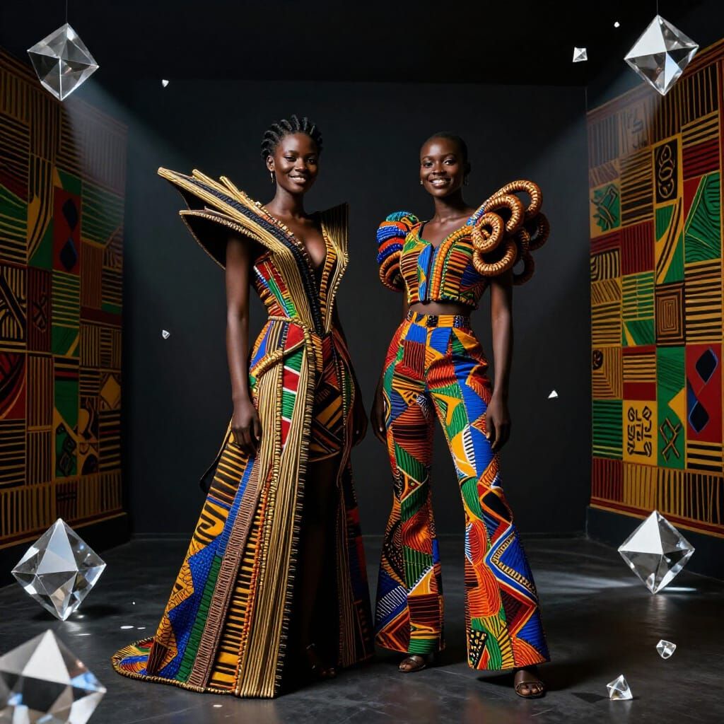 Avant-Garde Kente Fashion: Two Ghanaian Women