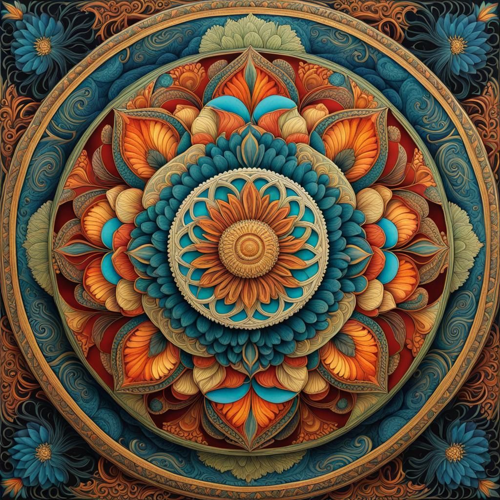 Mandala floral patterns