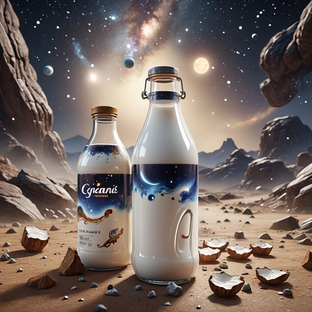 Milky Way: Galaxy in a Bottle, 3D Render
