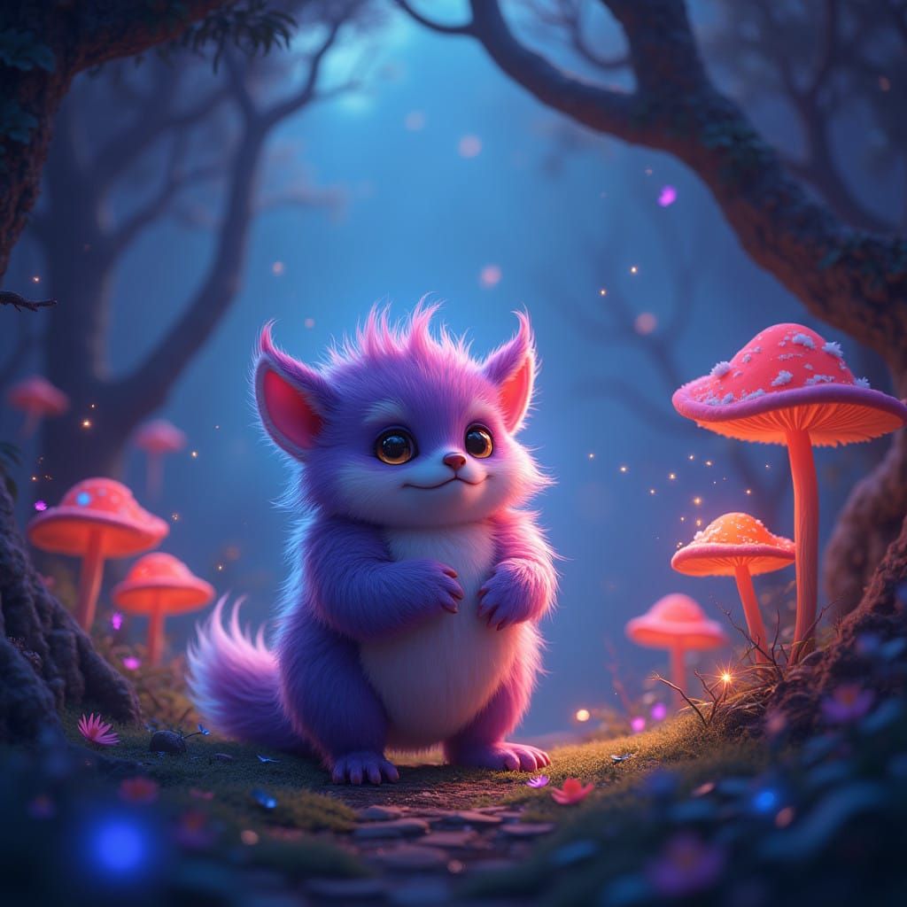 Furry Fantasy Creature Concept Art