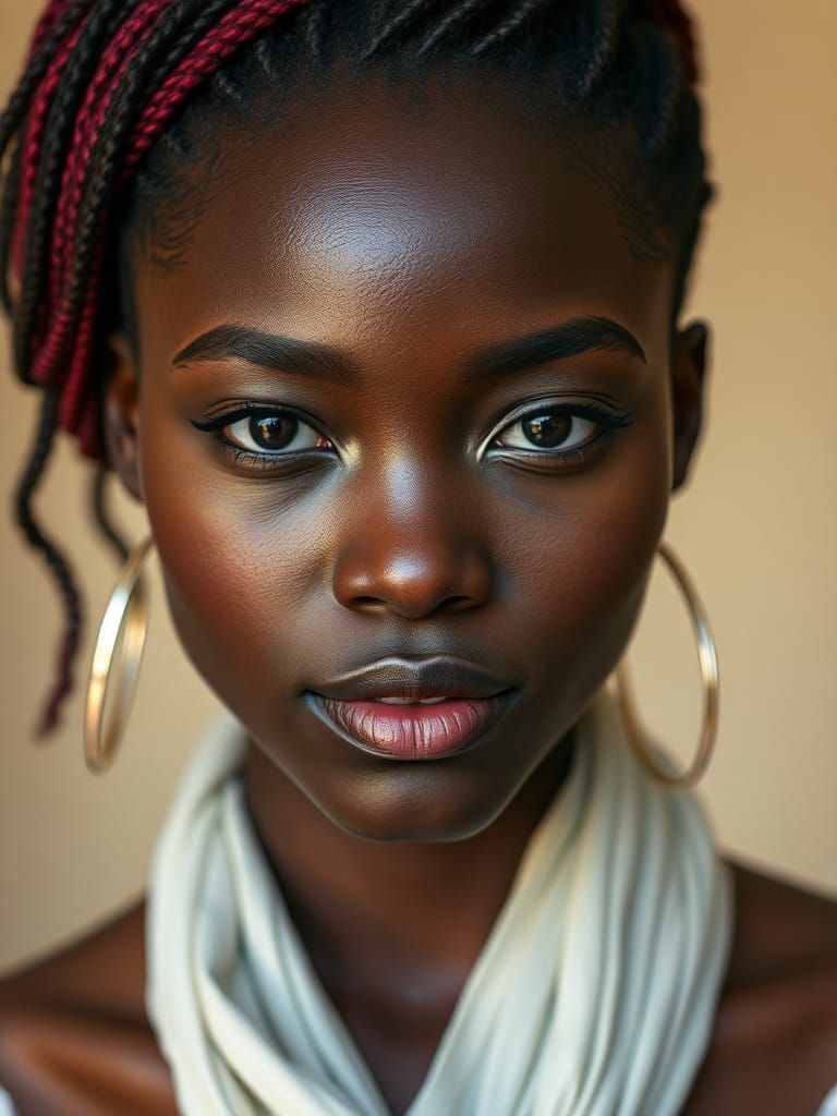 Striking Portrait of a Beautiful Nigerian Woman