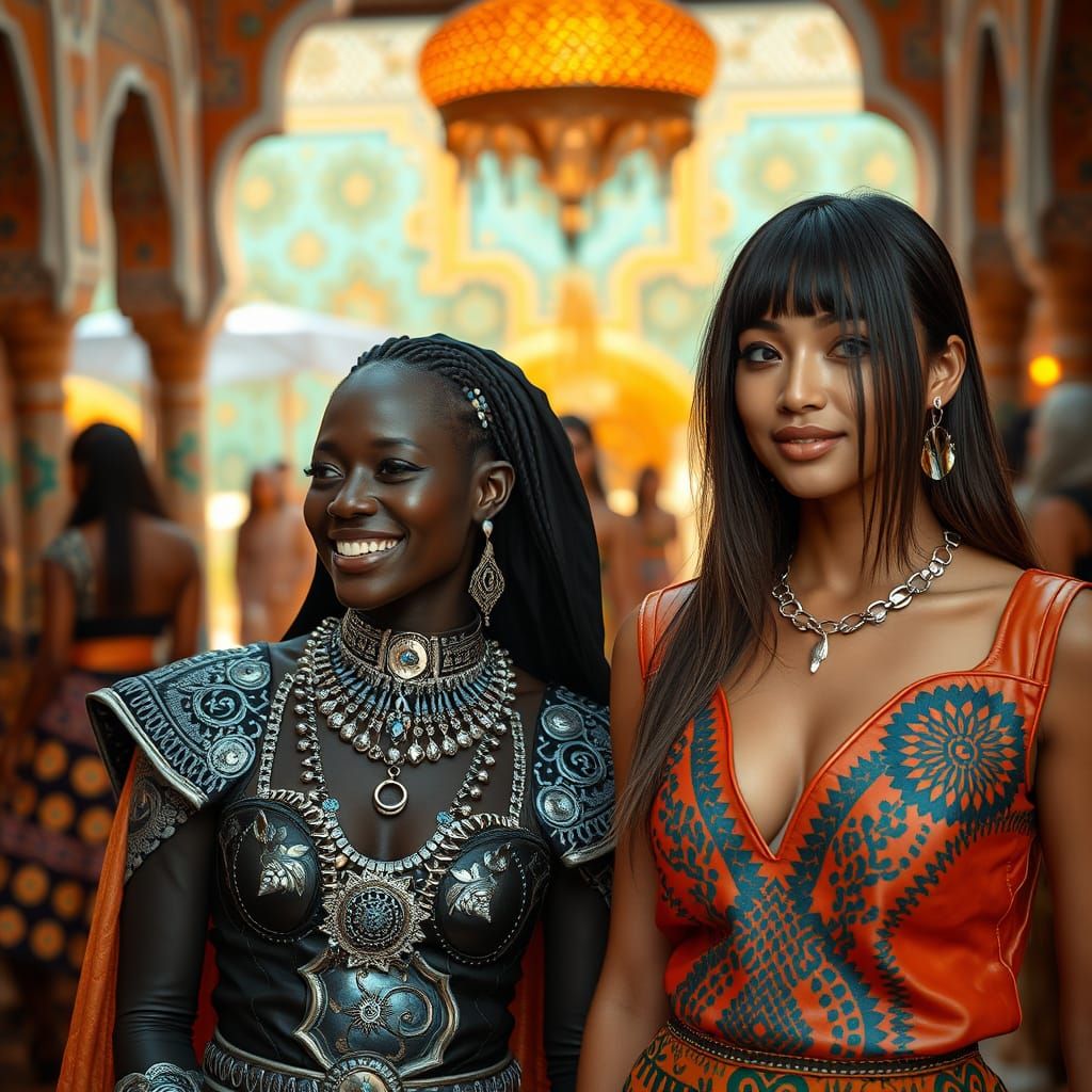 Moroccan Fashion Show in Photorealistic 8k