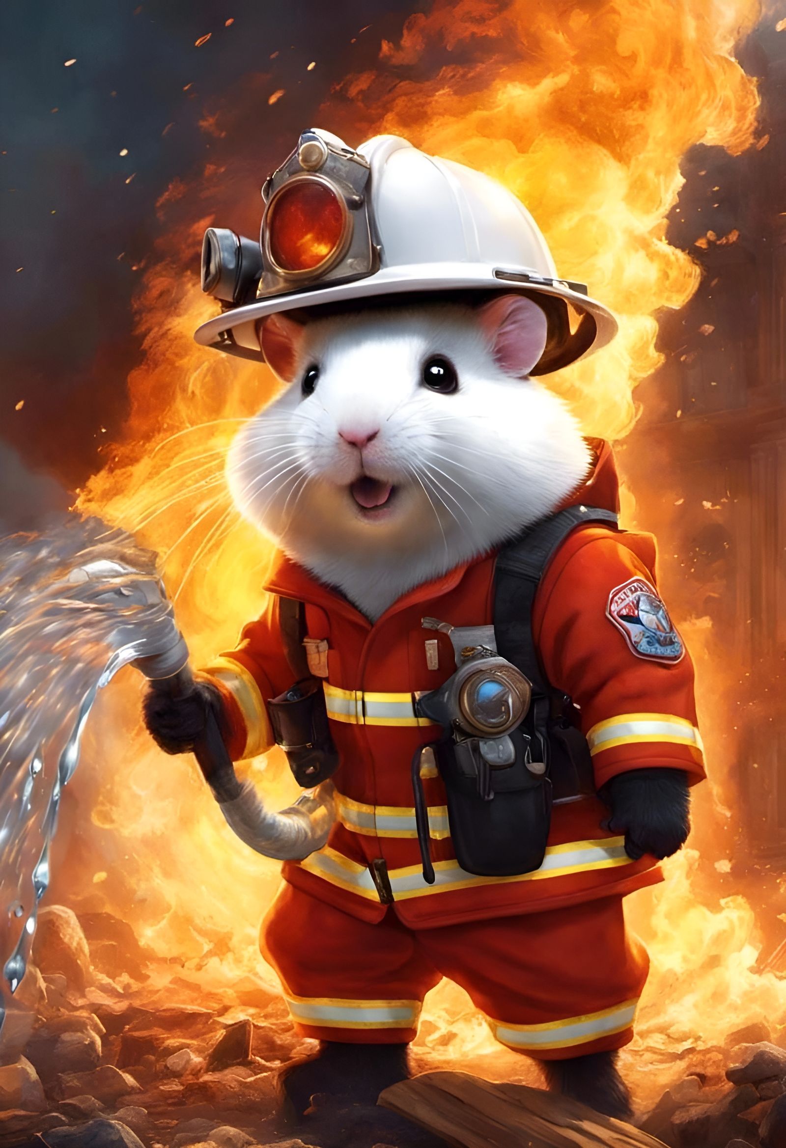 “Squeak, aim, extinguish - I do it all!”
