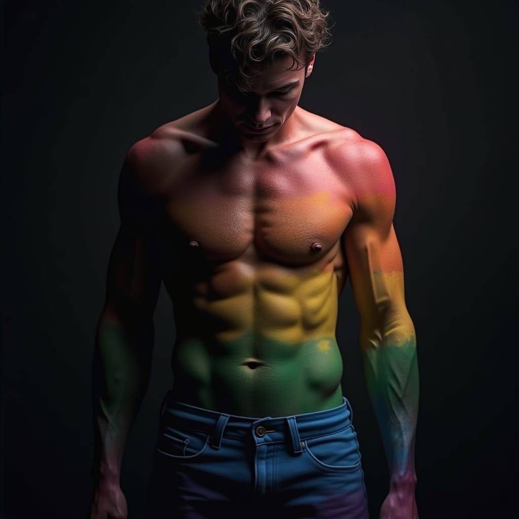 Tritón mitológico en silueta negra con cola hacia la derecha...