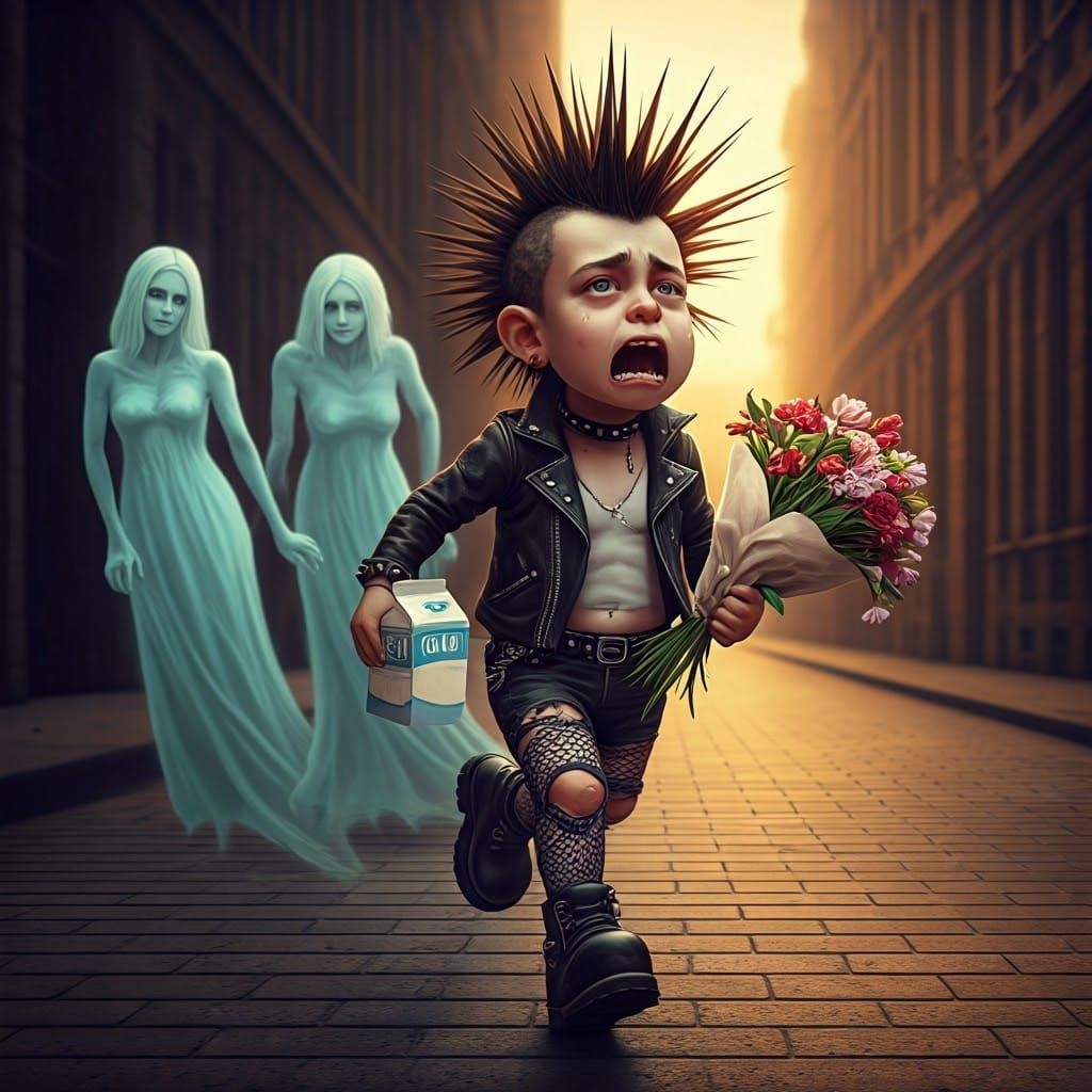 Punk Fled by Ghostly Sirens in Urban Decay