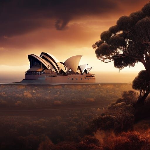 Australia as a Planet: Digital Matte Painting