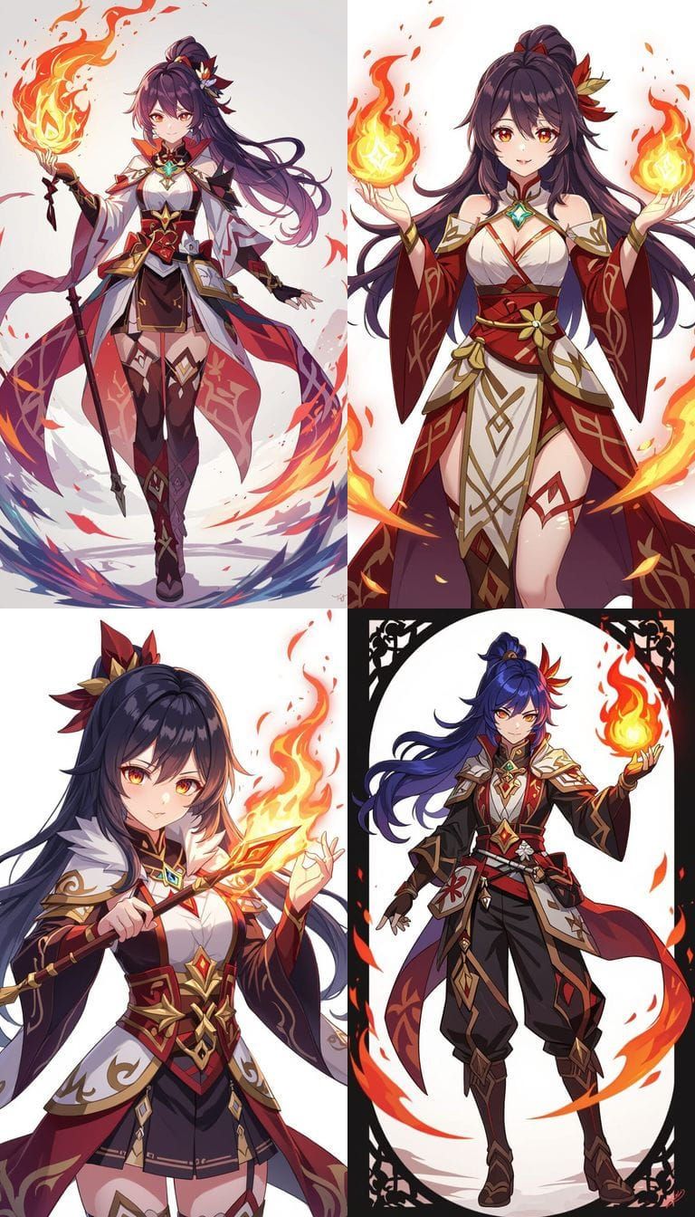 Genshin Impact Pyro Druid Healer with Catalyst