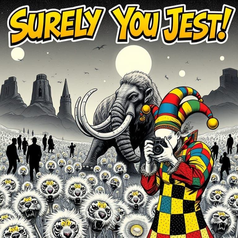 Comic Book Cover: Jester Captures Surreal Scene