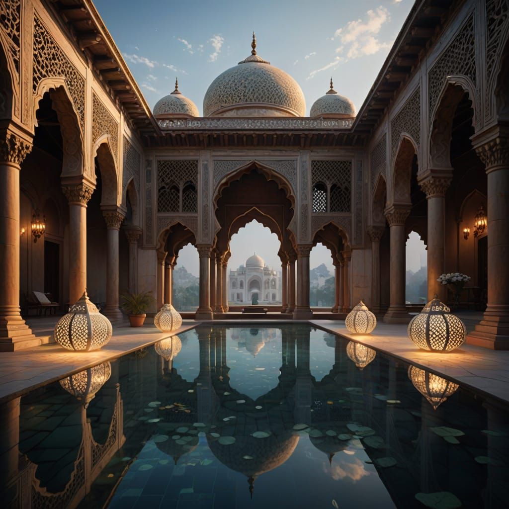 Mughal and Modern Sacred Architecture Blends in Ethereal Mat...