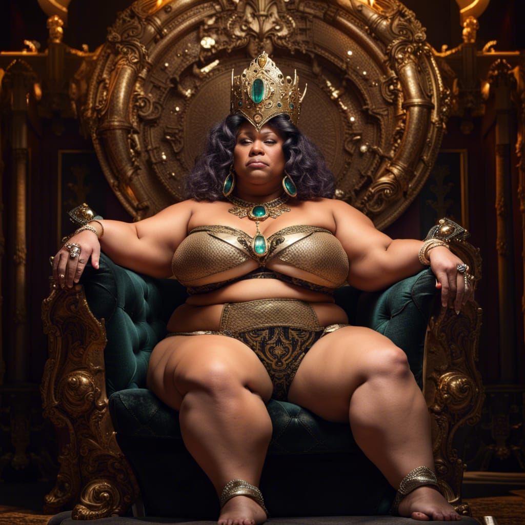 Fantasy Queen on Her Throne Photograph
