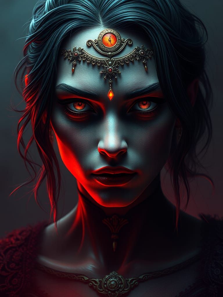 Mysterious Figure Portrait in Rutkowski and Artgerm Style