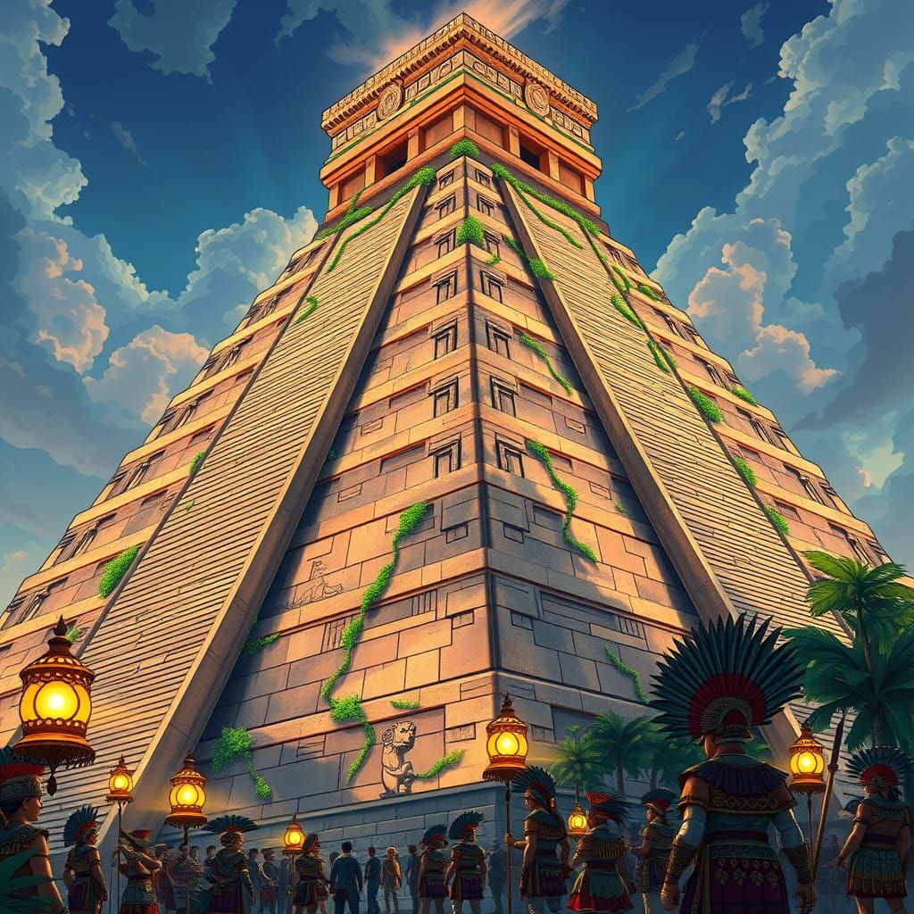 Surreal Aztec Pyramid Unites Ancient Traditions with Cubist ...