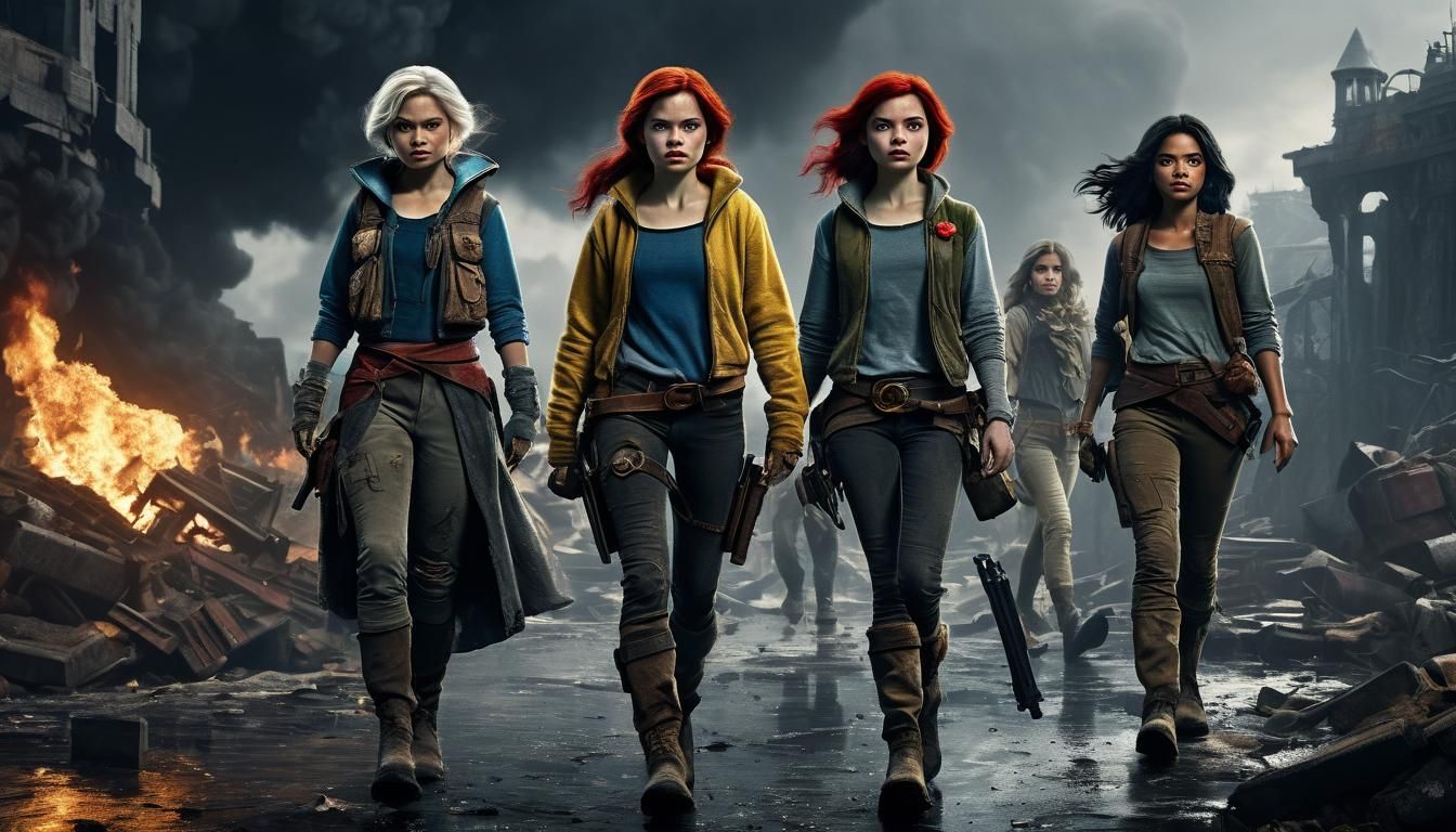 Post Apocalyptic Disney Princesses, Snow White, Belle, Ariel...