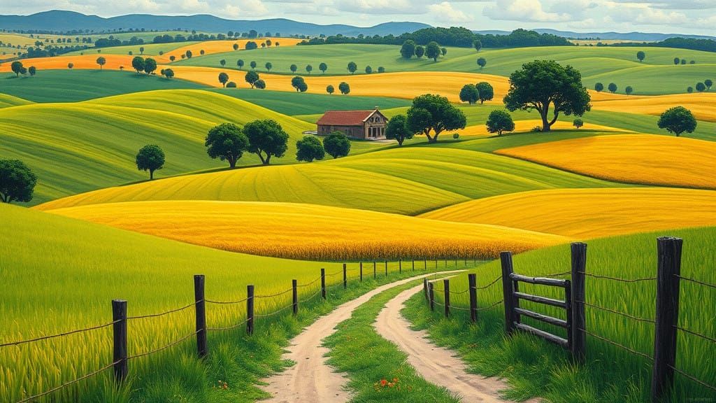 Paraguayan Countryside in Earthy Tones