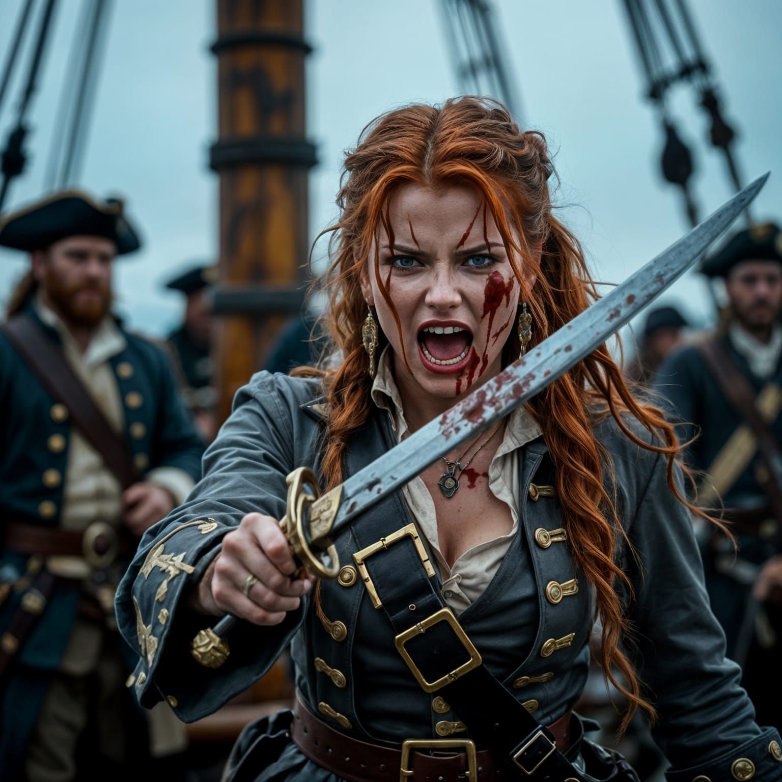 Crimson Cutlass: Pirate Captain's Demise