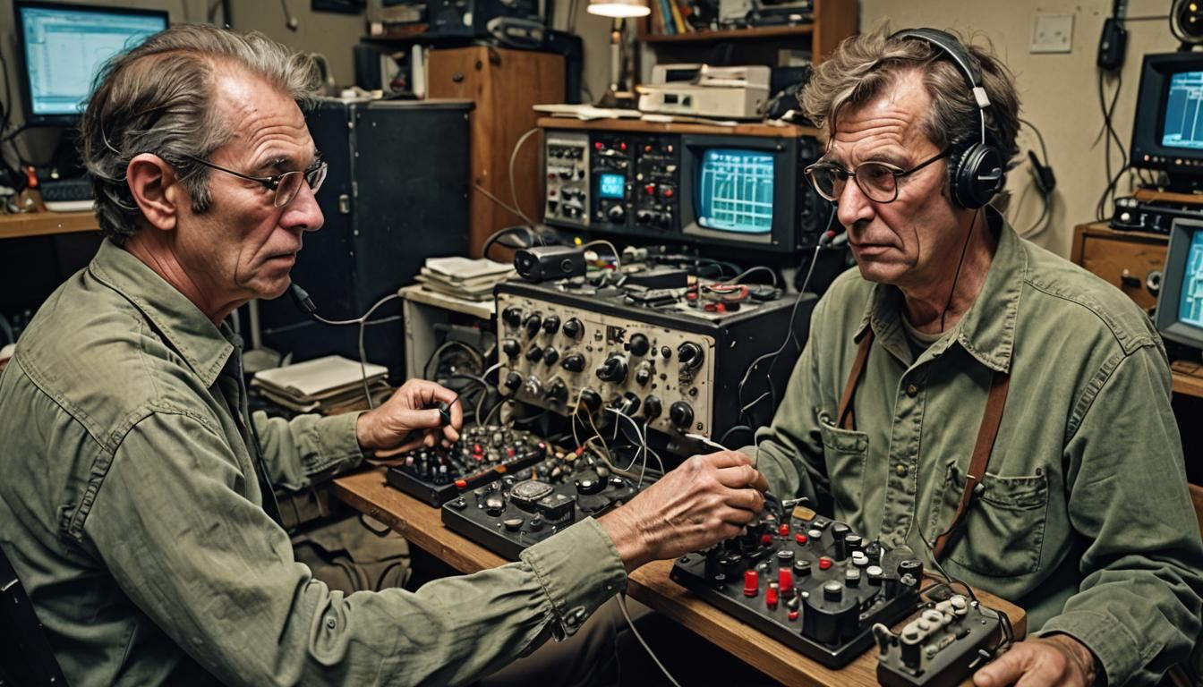 A color photo of a (deformed and demon-possessed amateur rad...