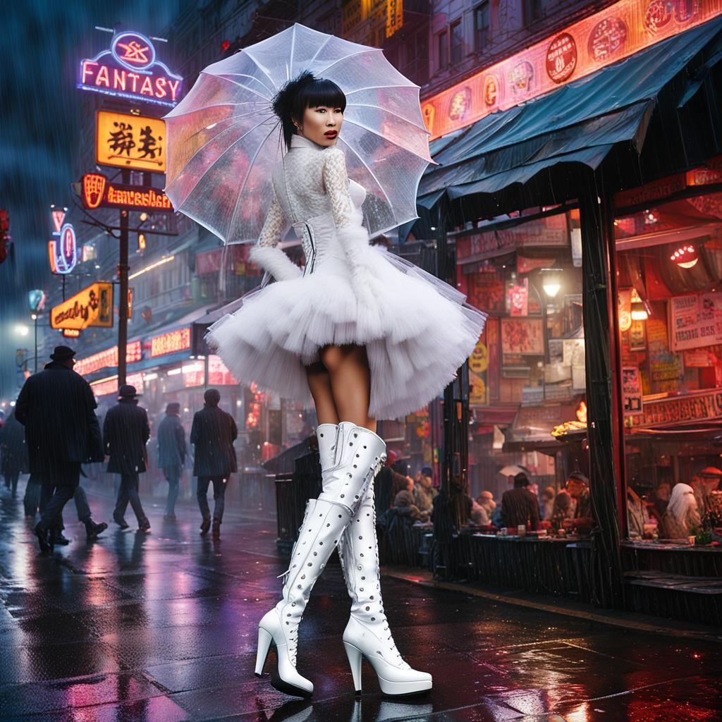 Fantasy Boots Magazine Cover: Bride in Hamburg