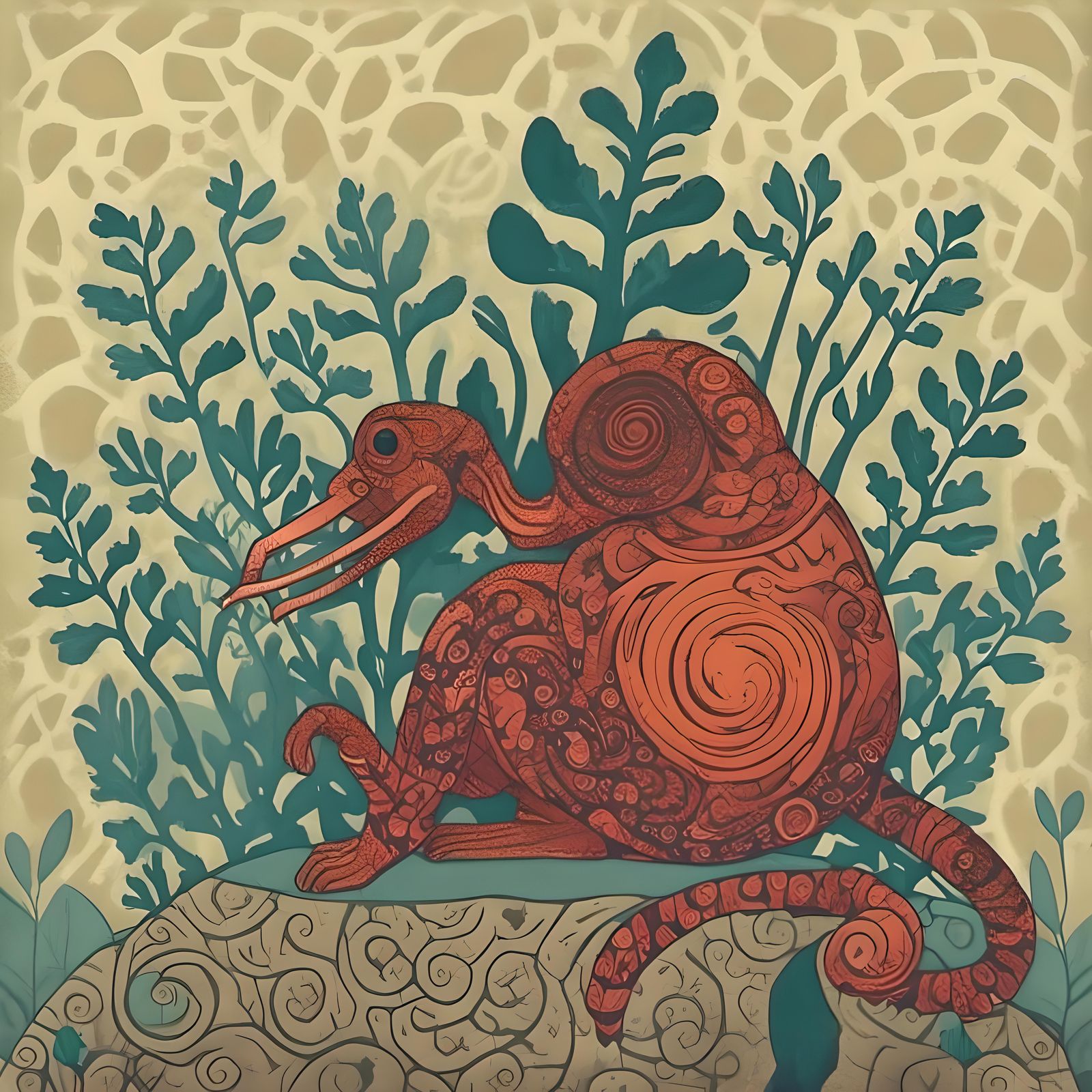 Indonesian Monkey at Hindu Temple