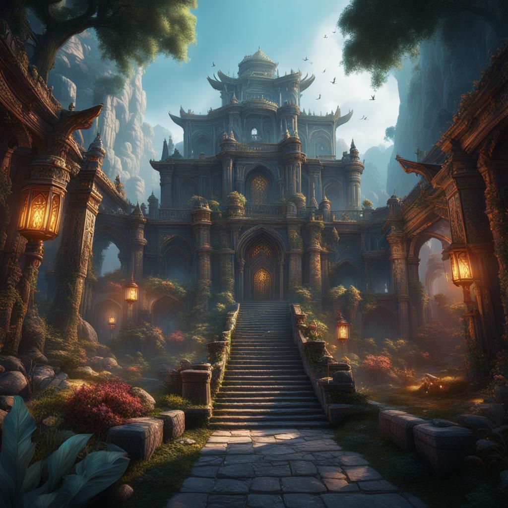 Fantastical Esmirna: Detailed Matte Painting