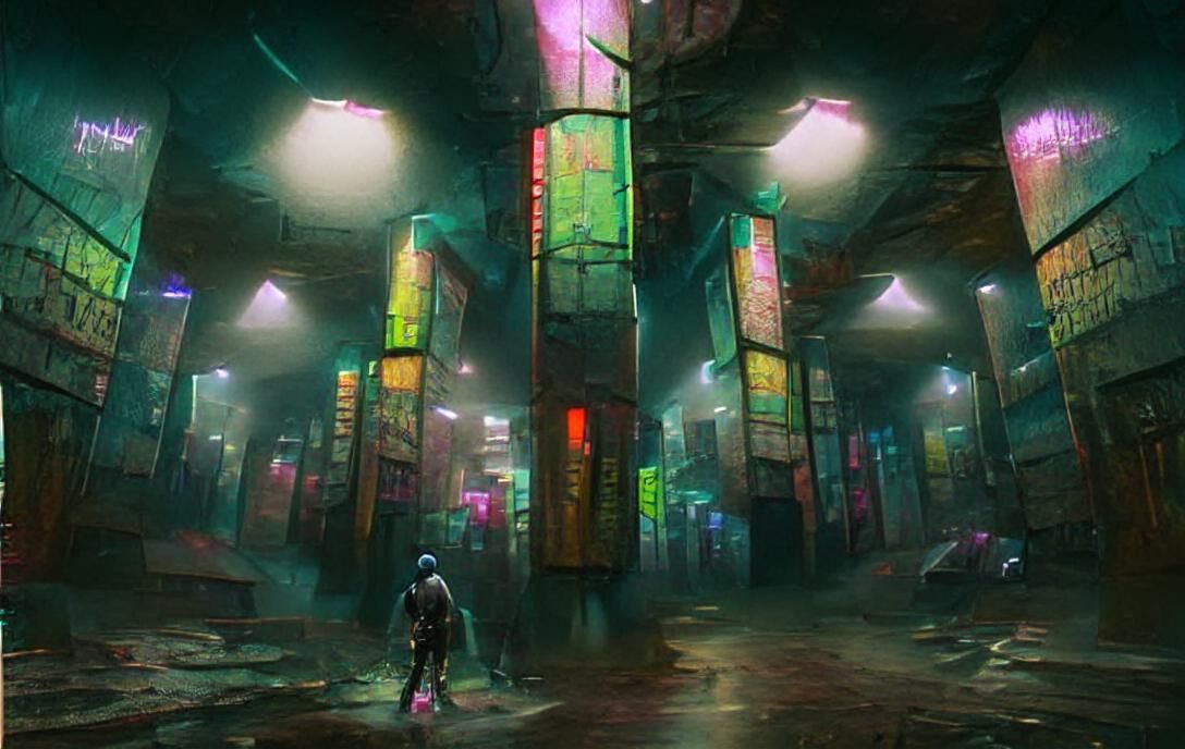 Cyberpunk Marketplace: Neon Future