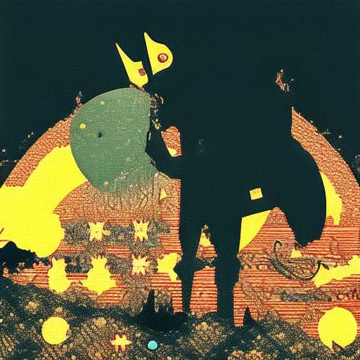 Knight with Shiny Aura and Intricate Details