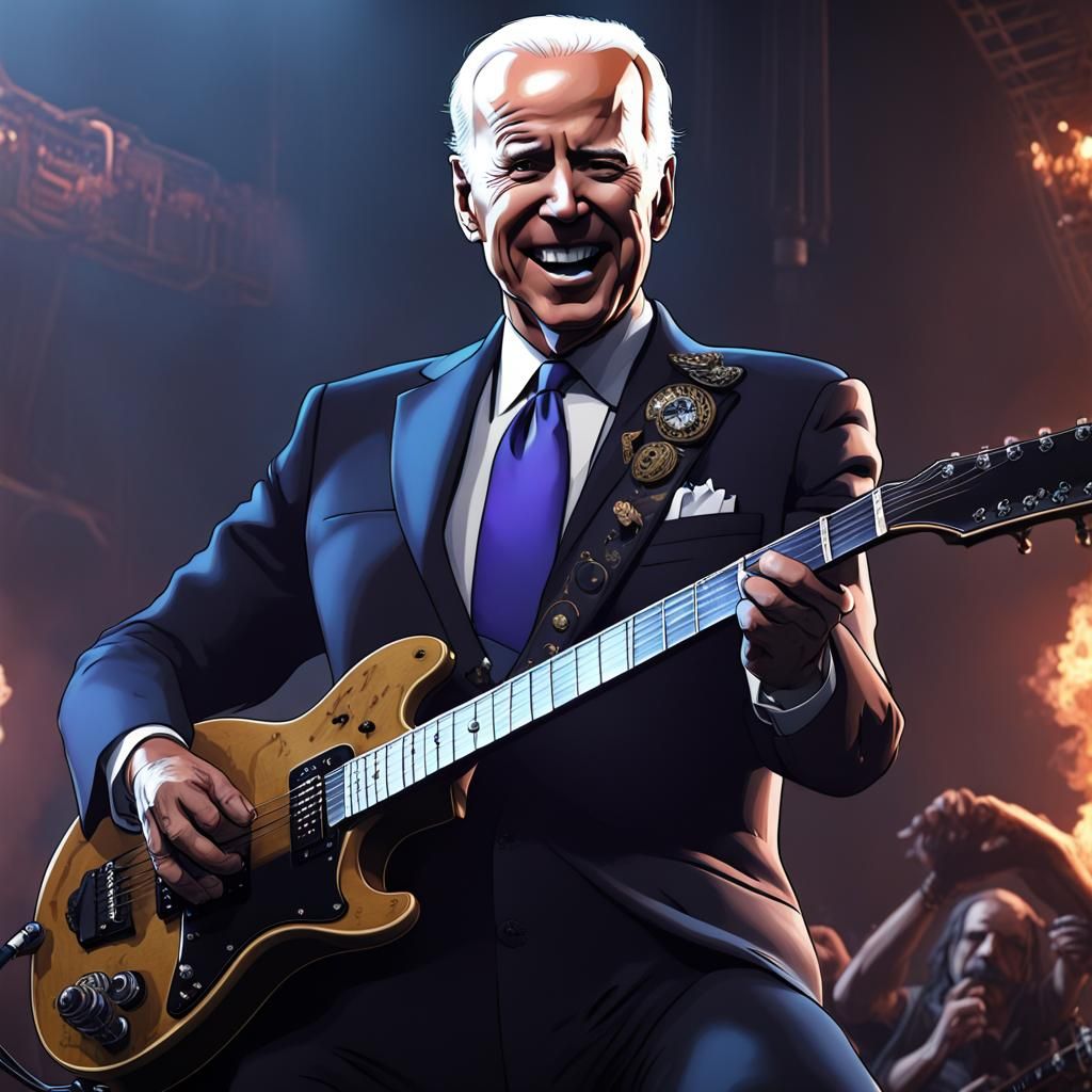 Joe Biden Fronts Goth Heavy Metal Band