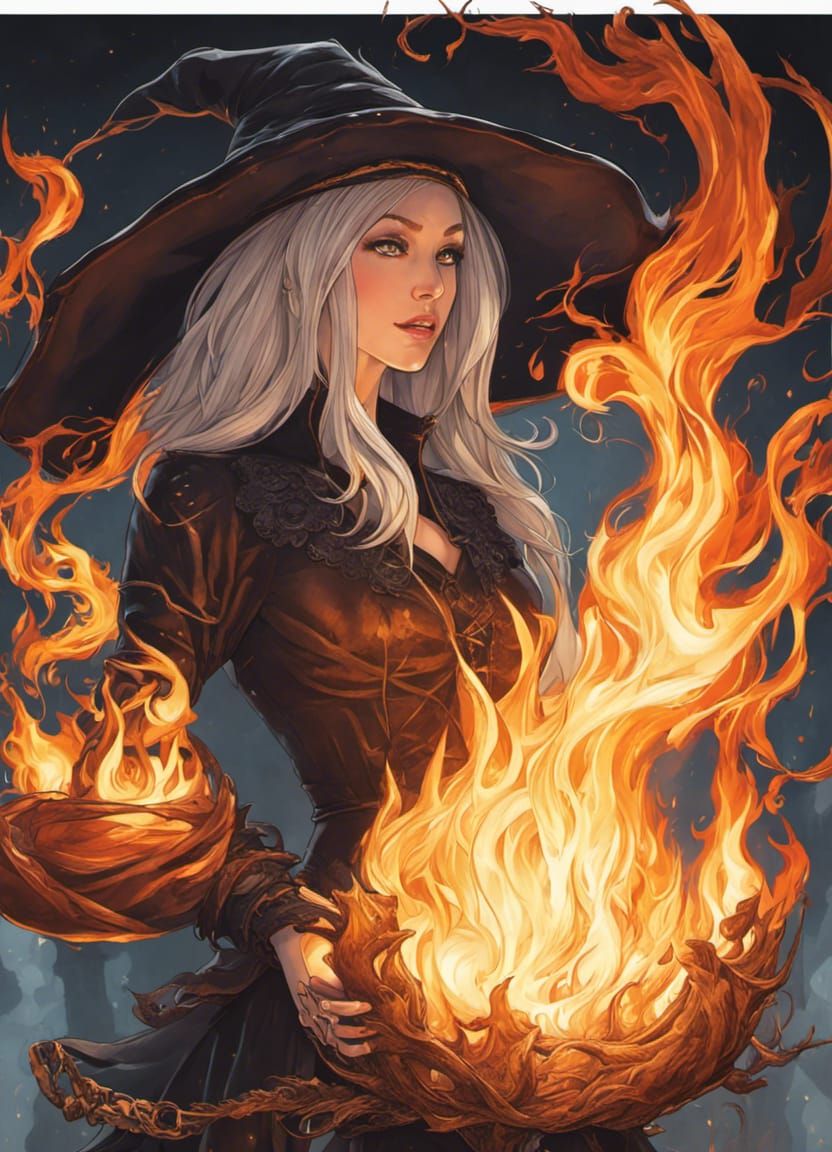 Dramatic Witch Burning Scene in High Detail