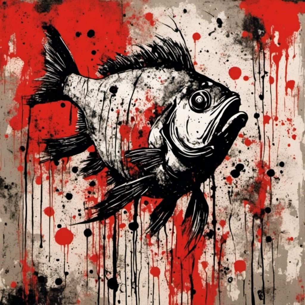 Zombie Fish in Red Water, Neo-Expressionism