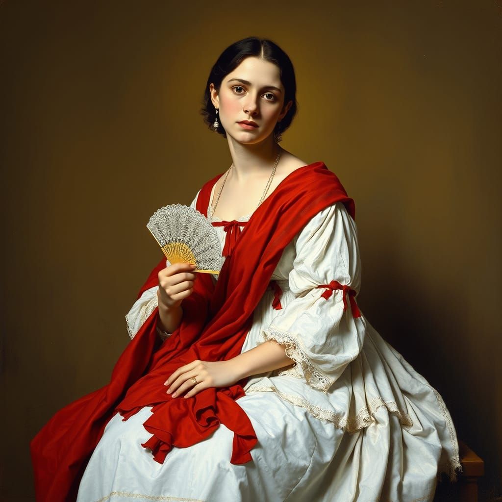 La Maja Vestida by Goya, Realist Oil Painting