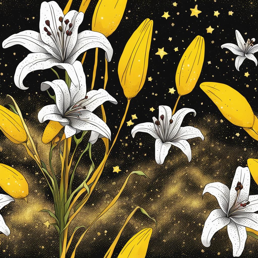 Lily Bongo and Yellow Stardust Dreamscape