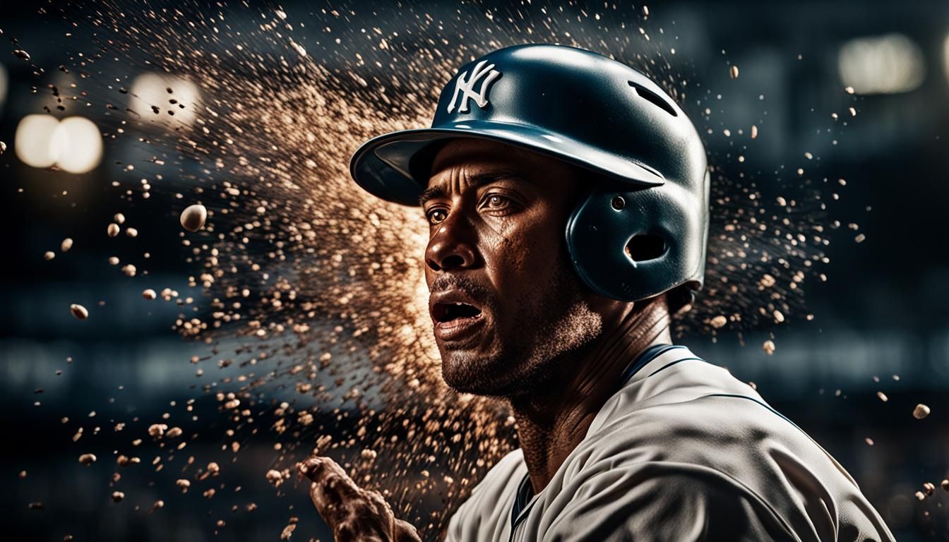 Baseball Bat Shatters in Hyperrealistic 3D Render