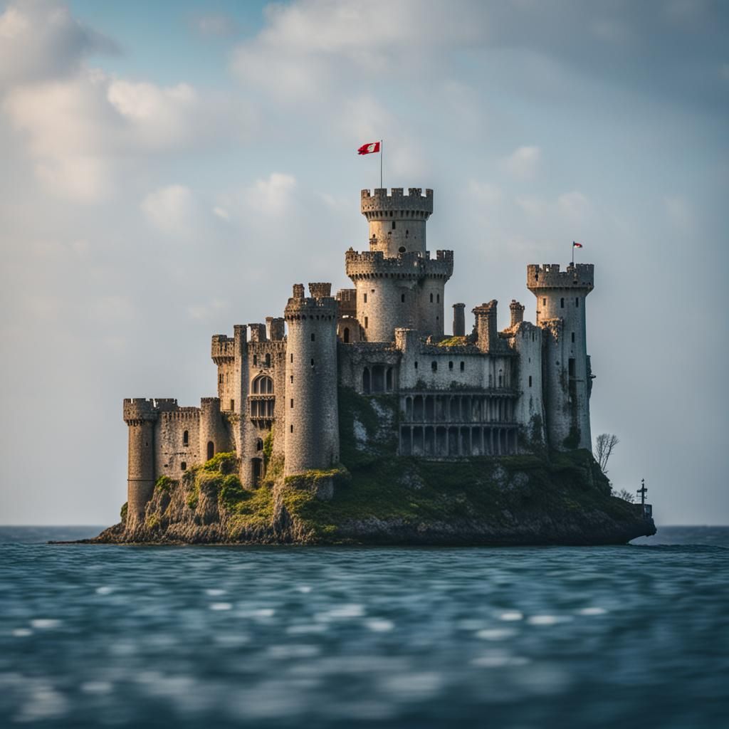 Seafaring Castle Built on Ship: Photography