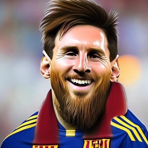 Leo Messi as a Lion