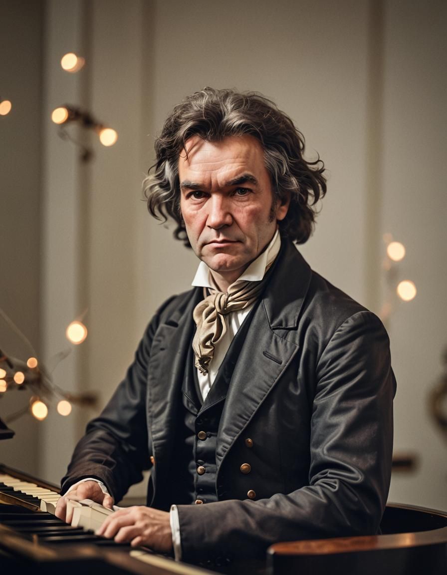 Beethoven Composing: Professional Photography Portrait