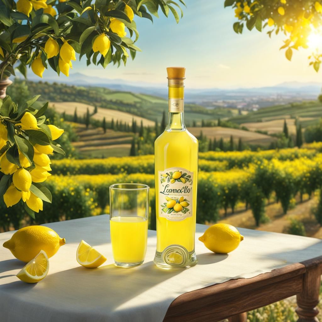 Italian Countryside Limoncello in Cinematic Detail