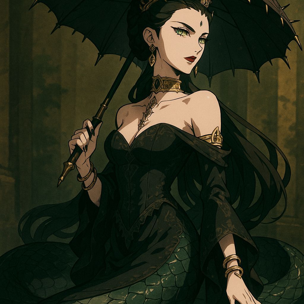 Elegant Lamia: Human Upper Body, Serpent Lower Body