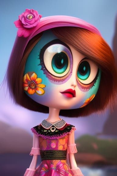 Enchanting 3D Doll by Stream: Disney-Pixar Concept Art