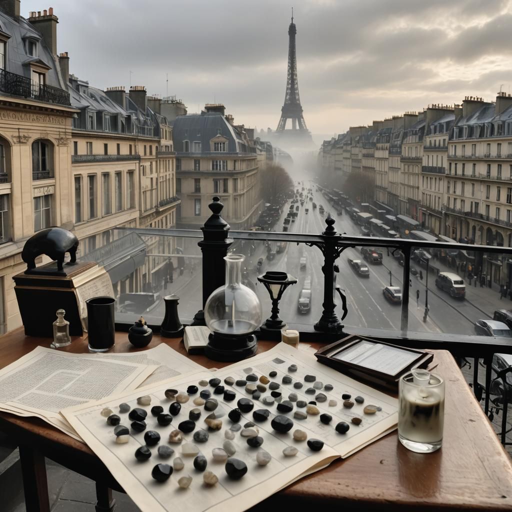 Sinister Library Study in Bleak Style