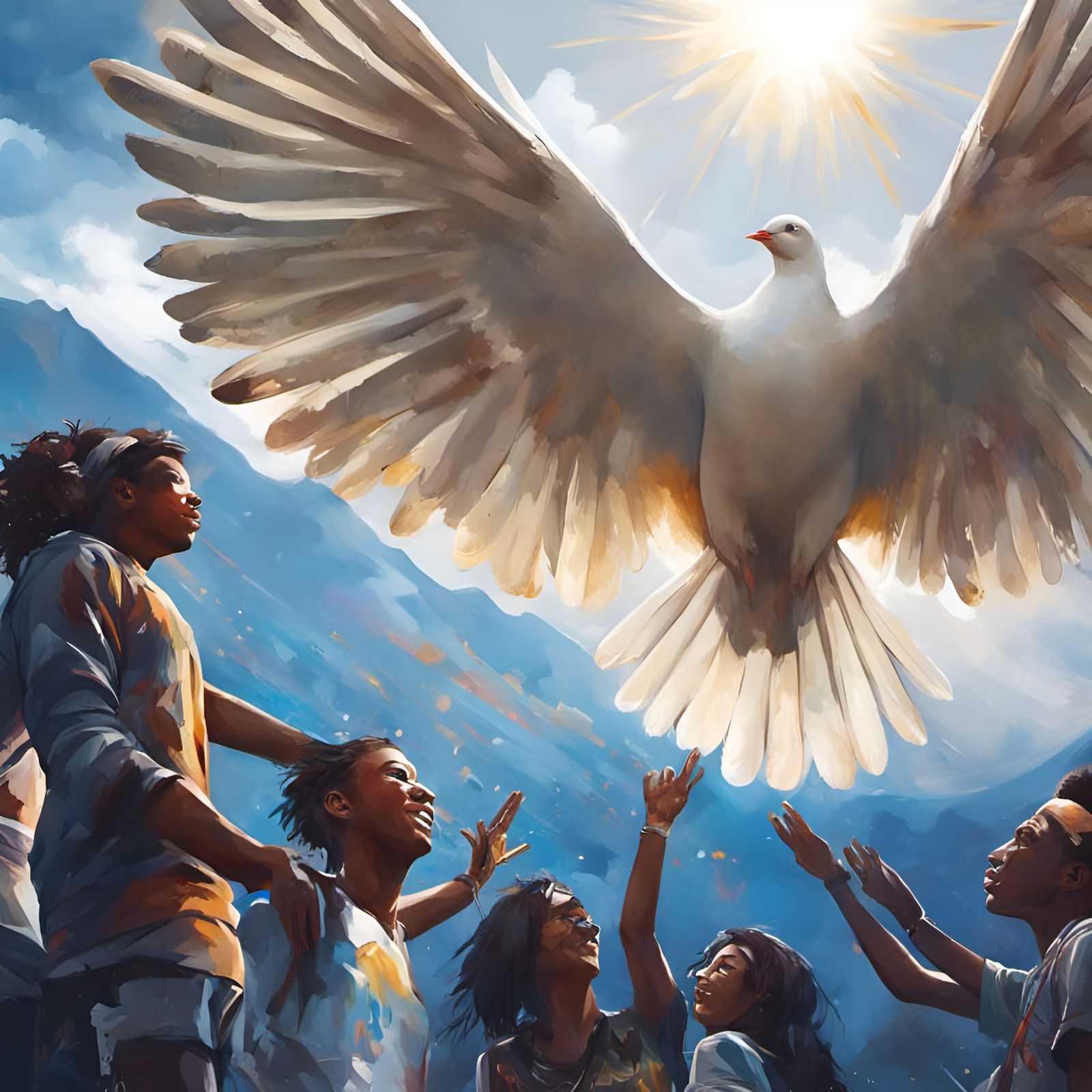 Dove Arrives on International Peace Day 2023