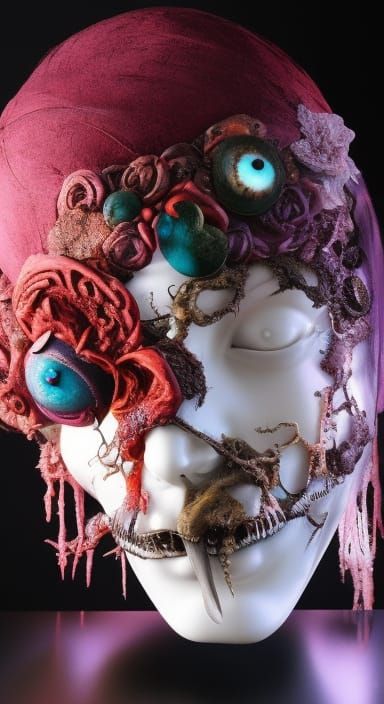 Surreal Biopunk Collage: Decay and Dream