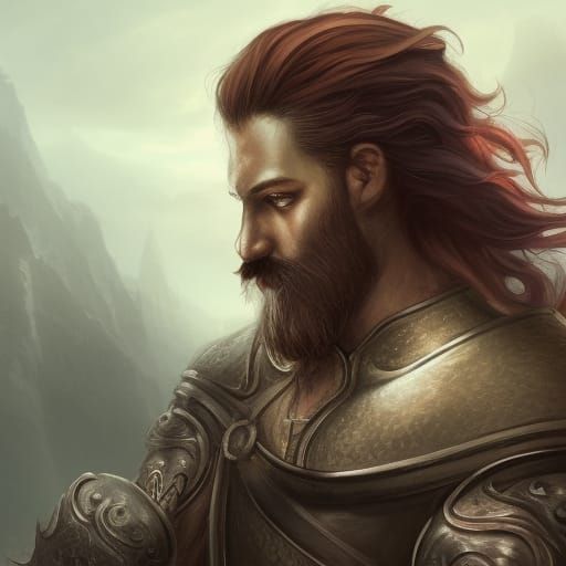 Noble Warrior with Iron Crown Concept Art