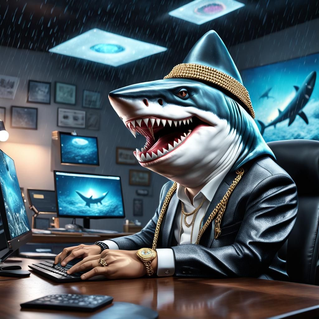 Very Intellectual Shark Man