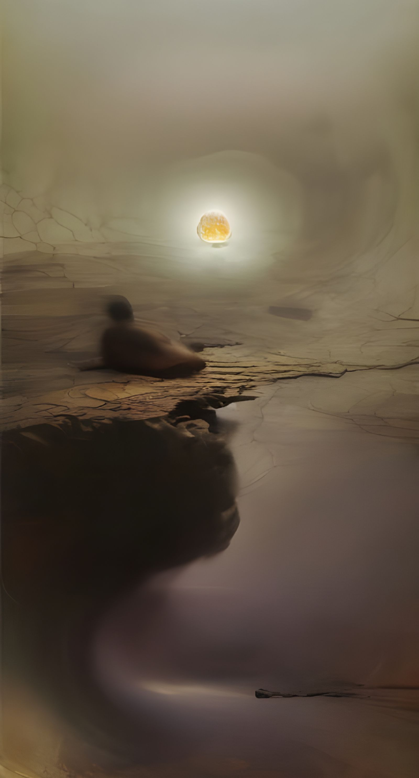 Pulsating Ringed Earth: Hyperreal Digital Painting