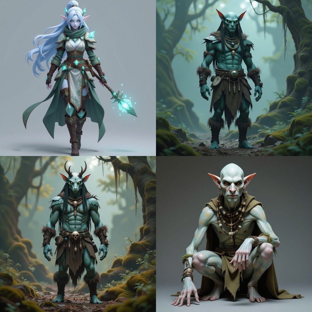 Myrrkin Silhouette: Tall, Wiry Alien Creature