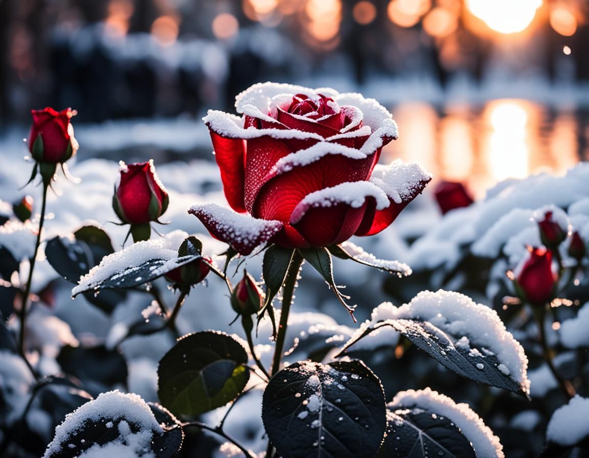 Sunlight Through Rose Petals in Professional Photography
