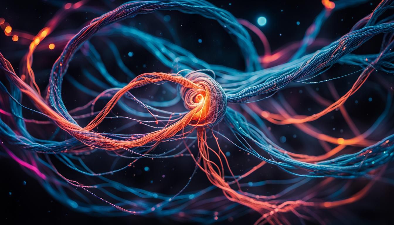 Entangled Particles in Starry Void: Surreal Macro Photograph...