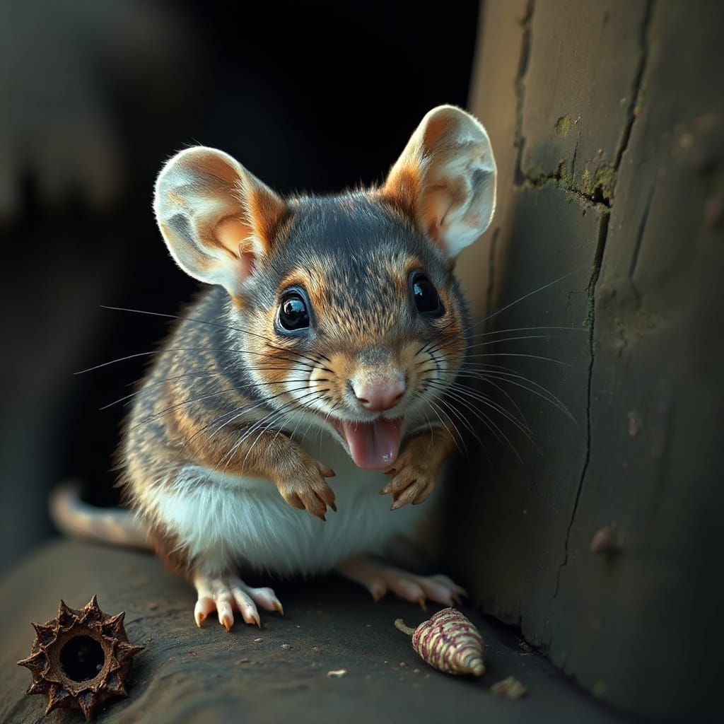 Mouse Embarks on a Shy Adventure