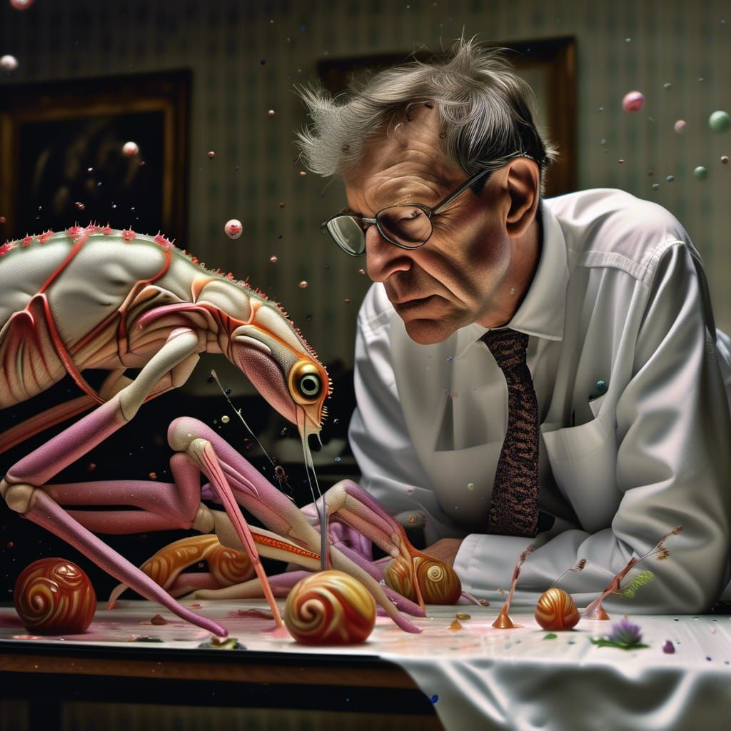 Surreal Portrait of People and Creatures in Hyperrealism