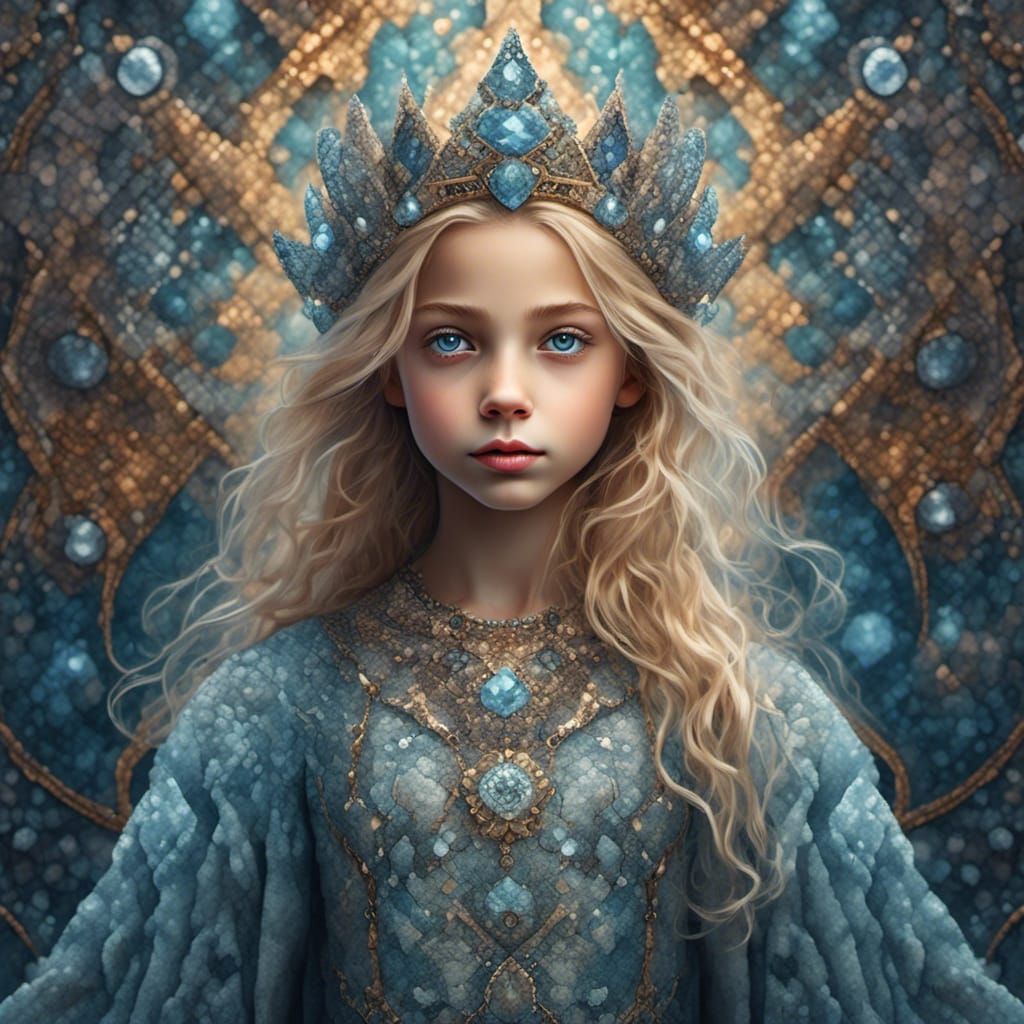 a six year old blonde princess