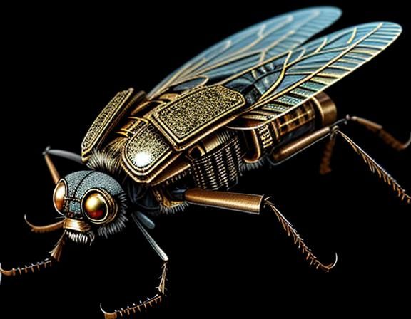 Steampunk Insects: A Fusion of Nature and Machine